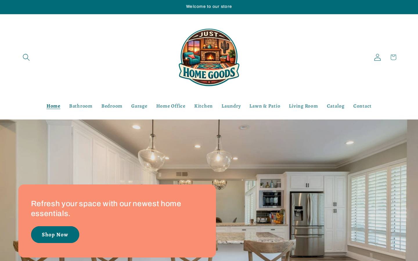justhomegoods.com homepage screenshot