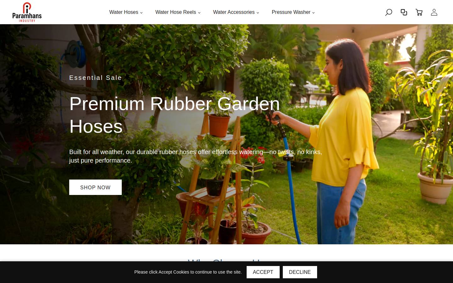 justhosereels.com homepage screenshot