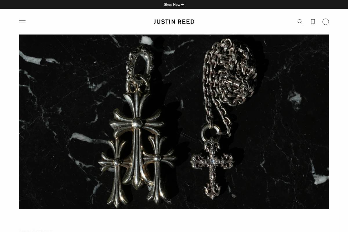 justinreed.com homepage screenshot