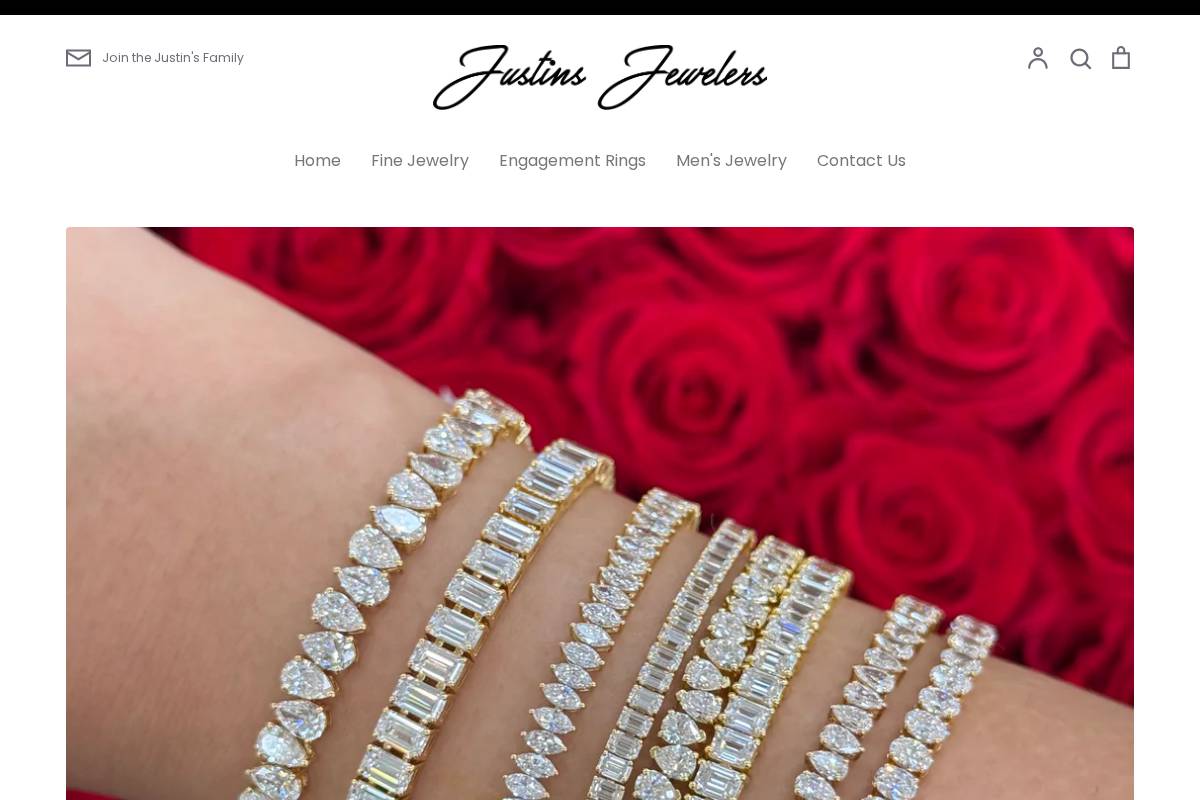 justinsjewelers.com homepage screenshot