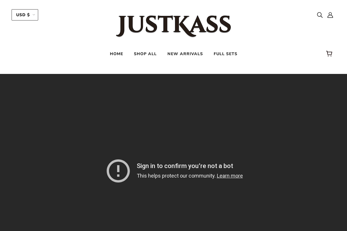JustKass homepage screenshot