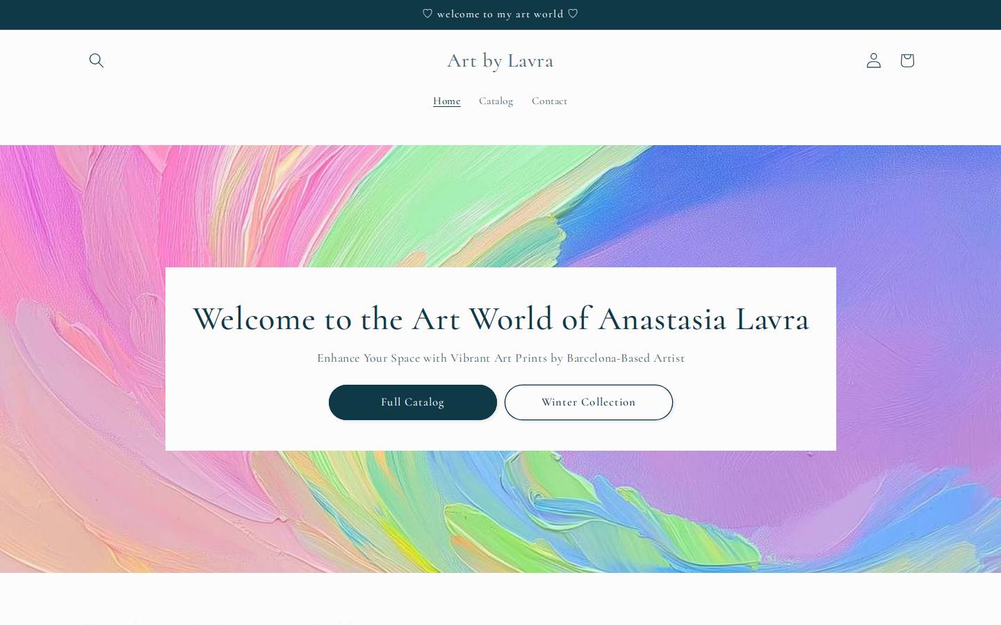 justlavra.com homepage screenshot