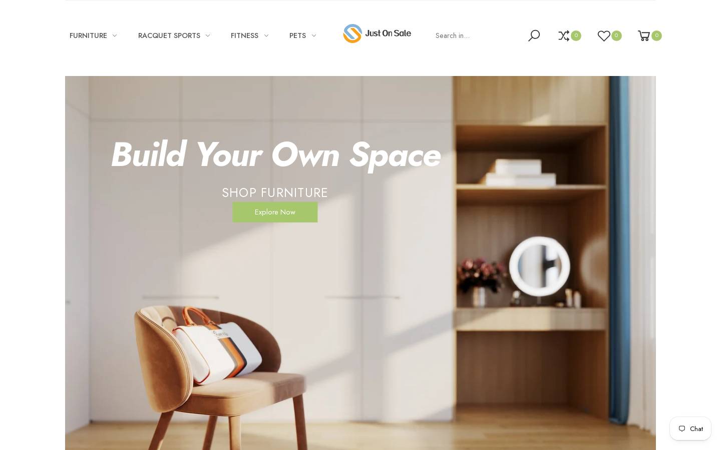 justonsale.com.au homepage screenshot