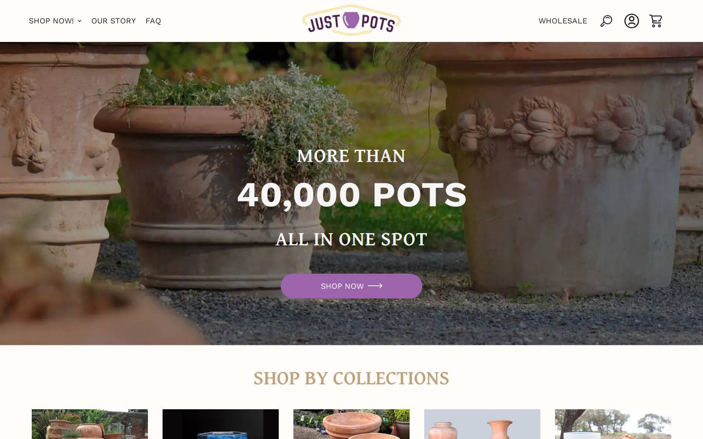 justpots.com homepage screenshot