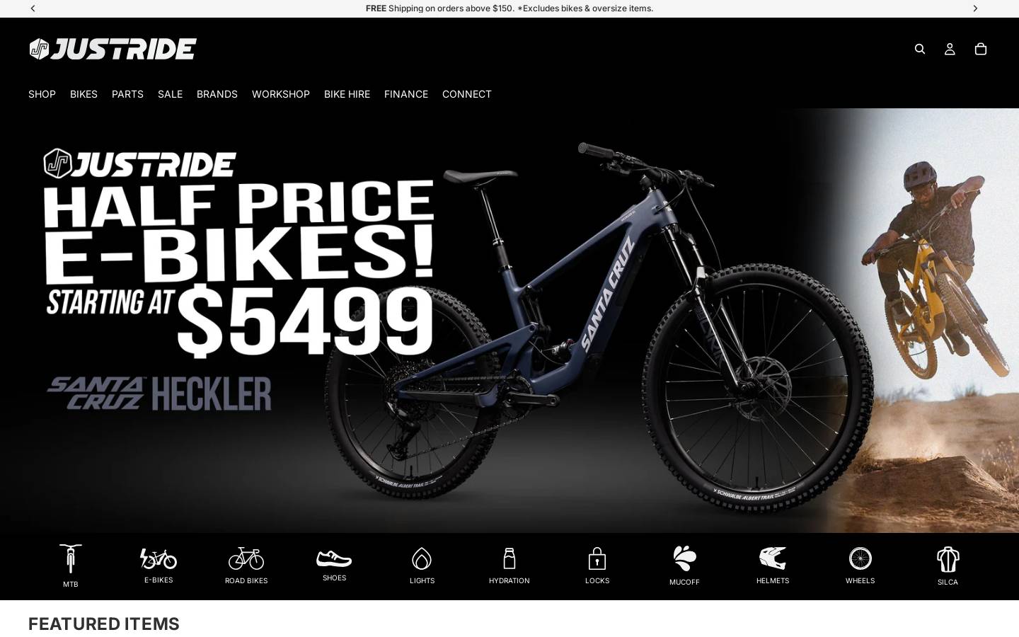 justridenerang.com.au homepage screenshot