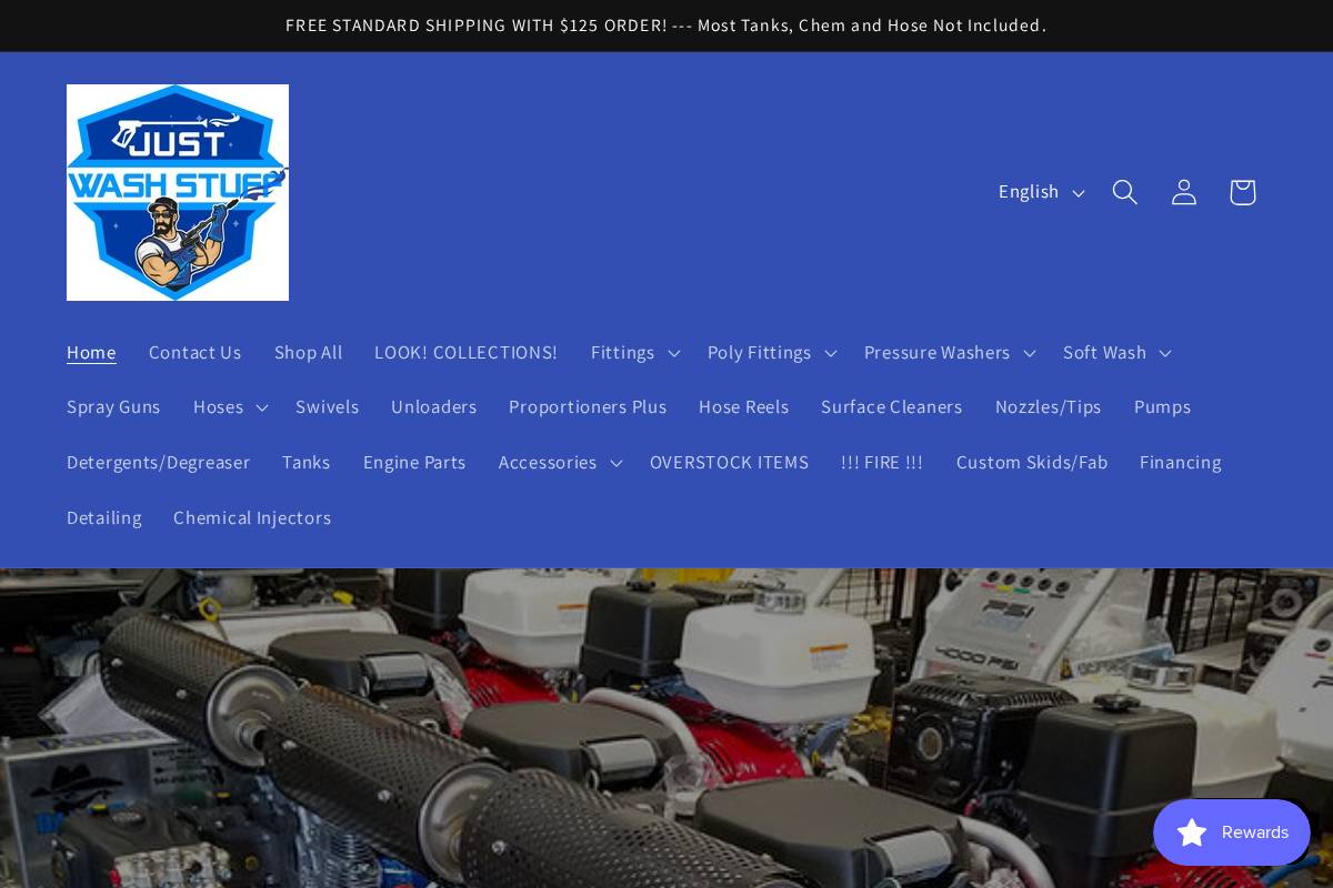 justwashstuff.com homepage screenshot