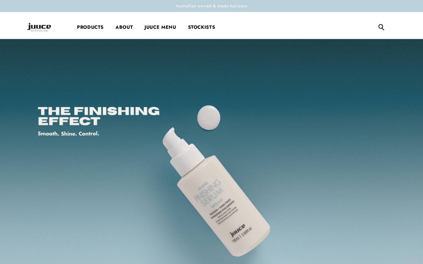 juucehair.com homepage screenshot