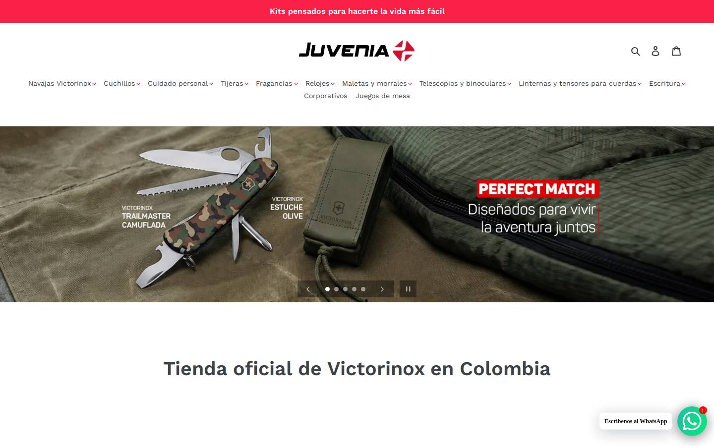 juvenia.com.co homepage screenshot