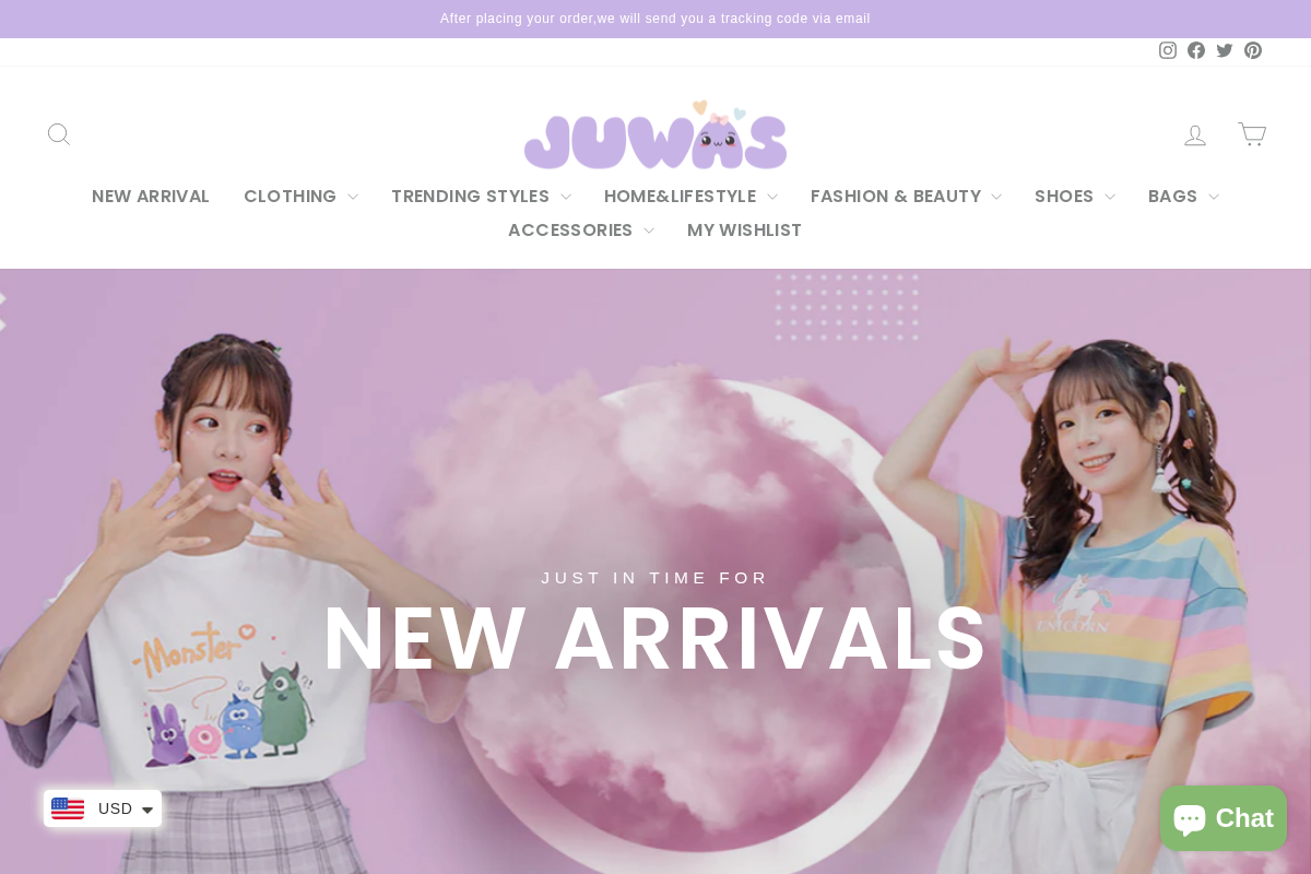 juwas.com homepage screenshot