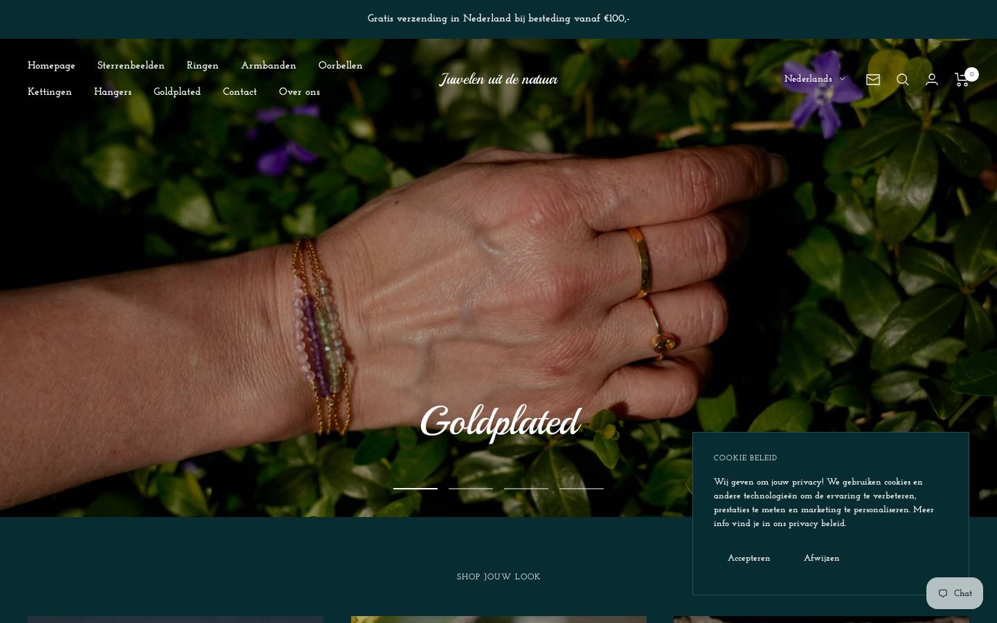 juwelenuitdenatuur.nl homepage screenshot