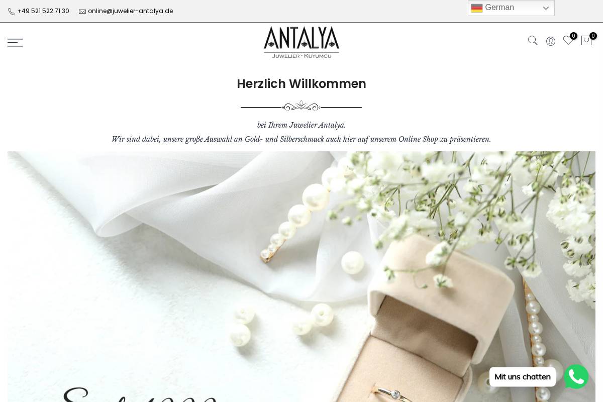 juwelier-antalya.de homepage screenshot