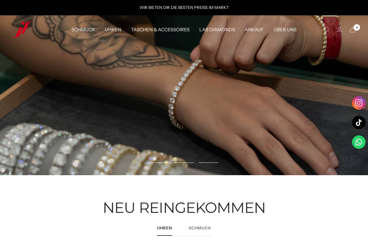 juwelier-fineart.com homepage screenshot
