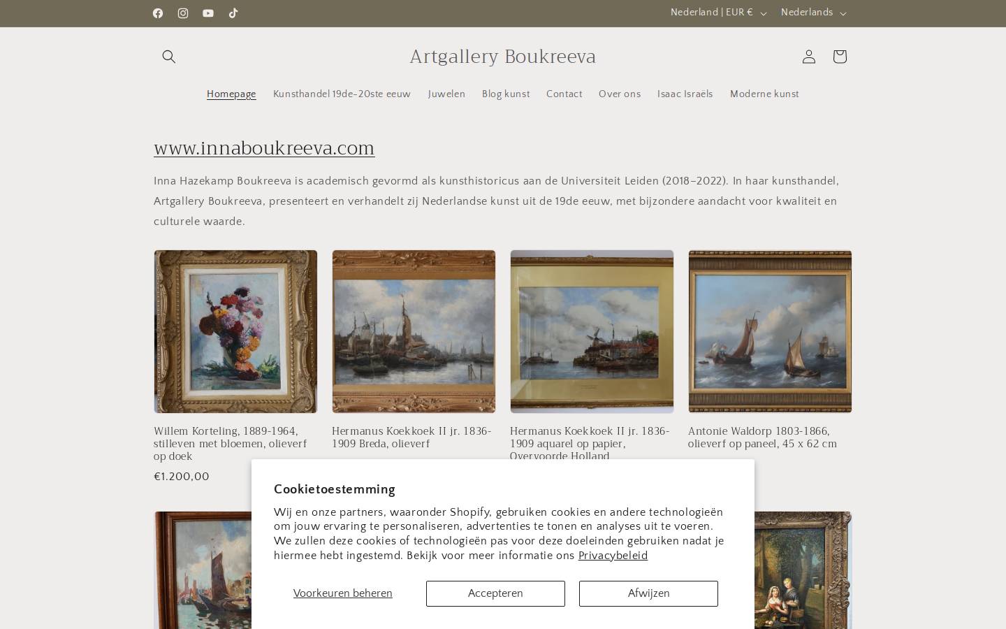 juwelina.nl homepage screenshot