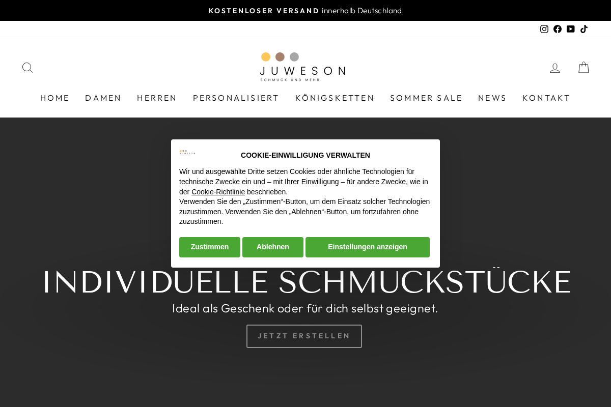 juweson.de homepage screenshot
