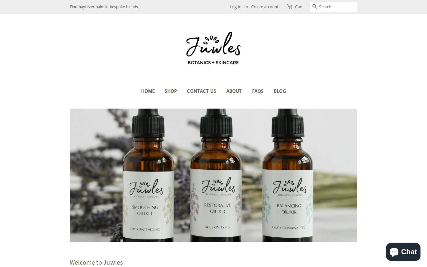 juwles.com homepage screenshot