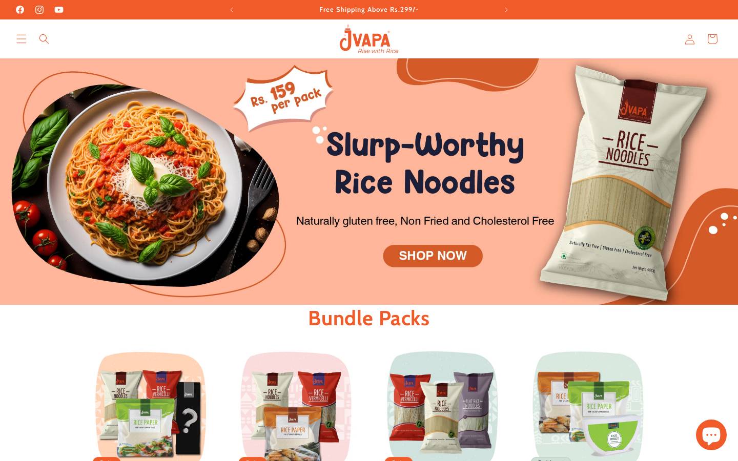 jvapafoods.com homepage screenshot