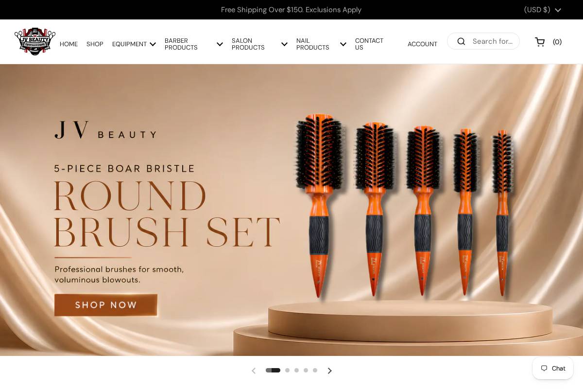 jvbeautysupply.com homepage screenshot