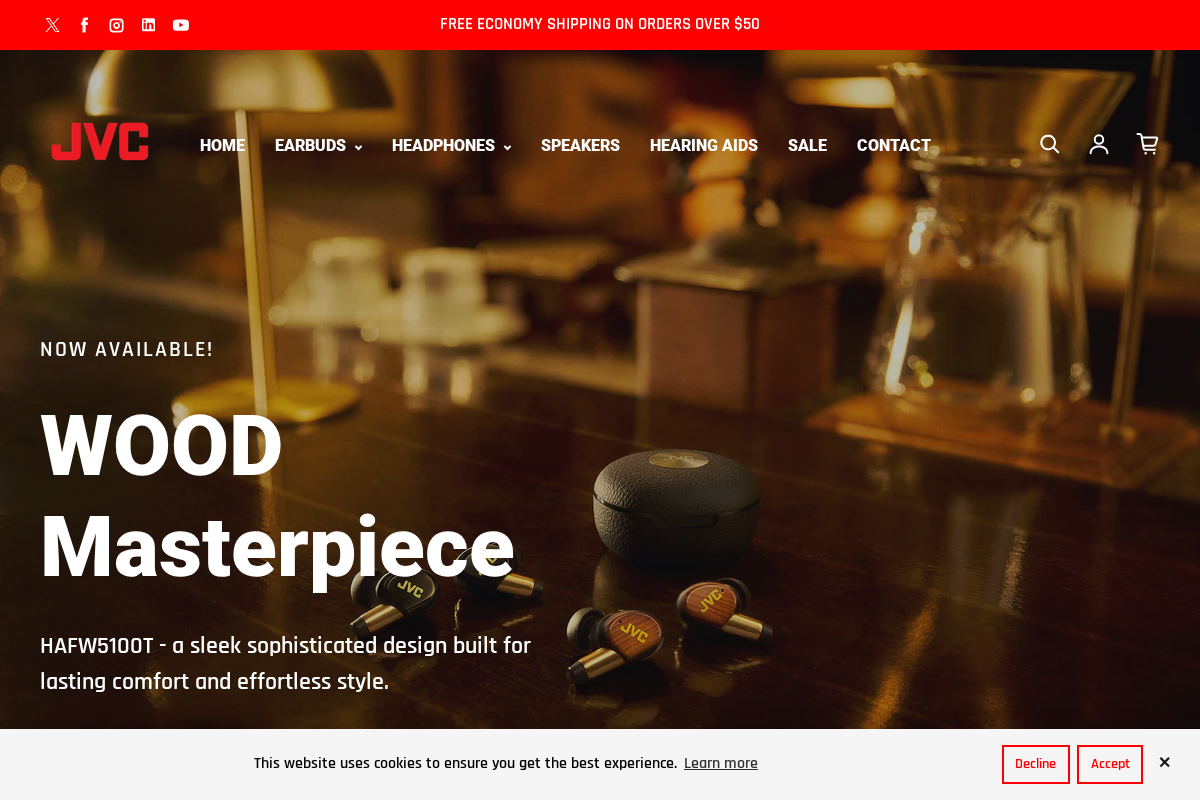 JVCSHOP USA homepage screenshot