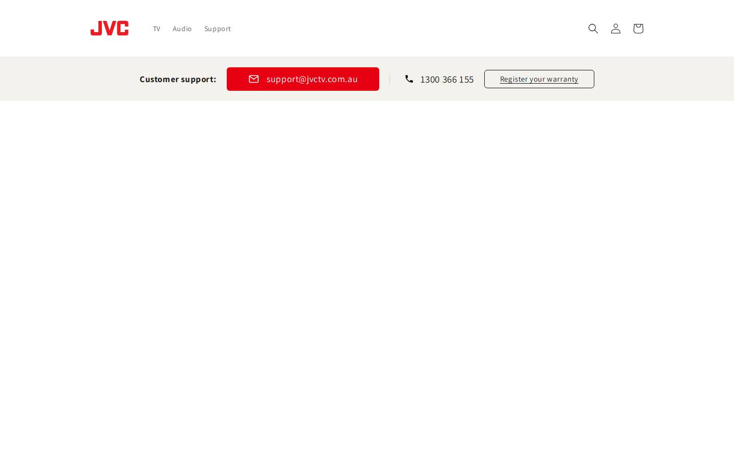 jvctv.com.au homepage screenshot