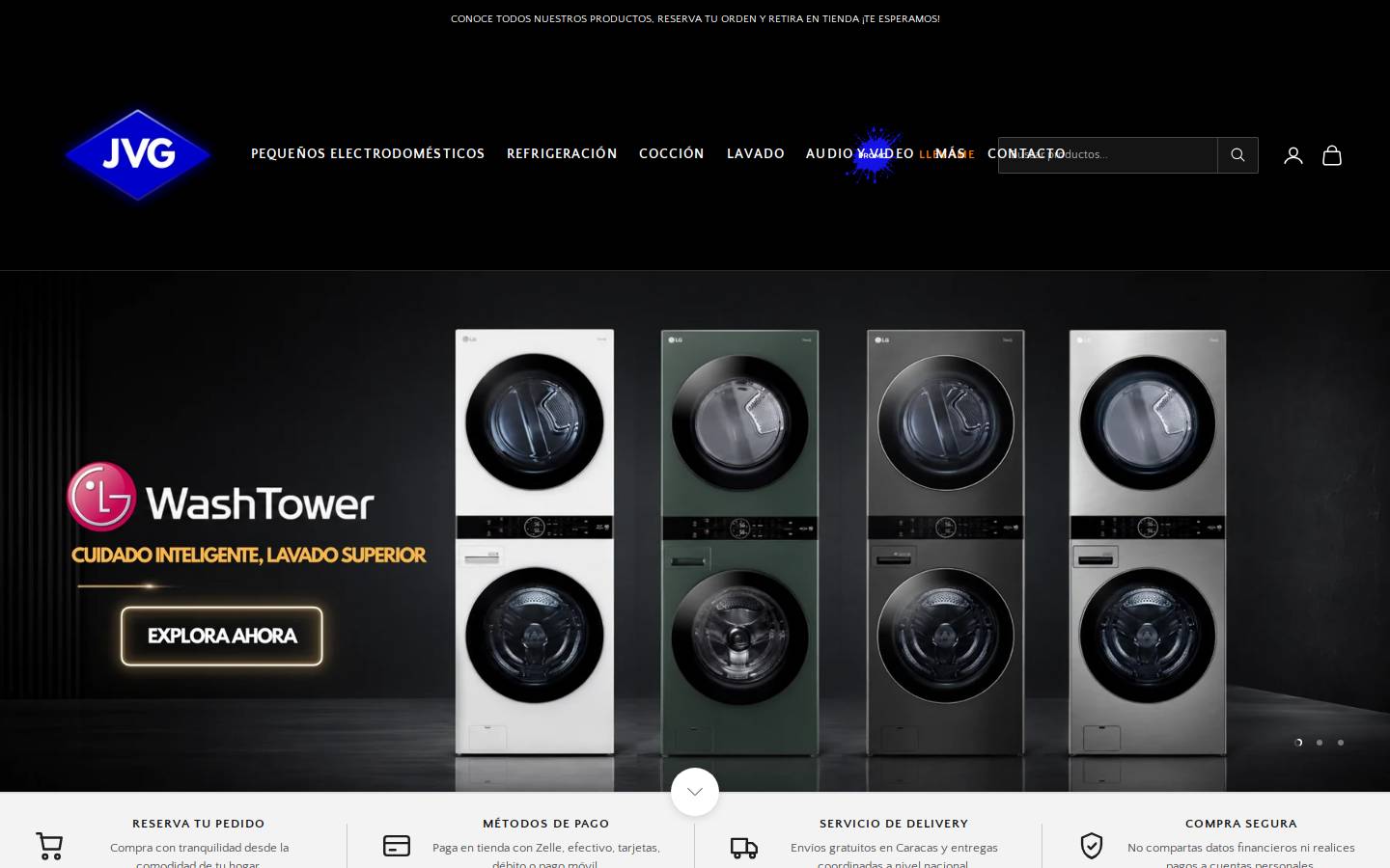 jvg.com homepage screenshot