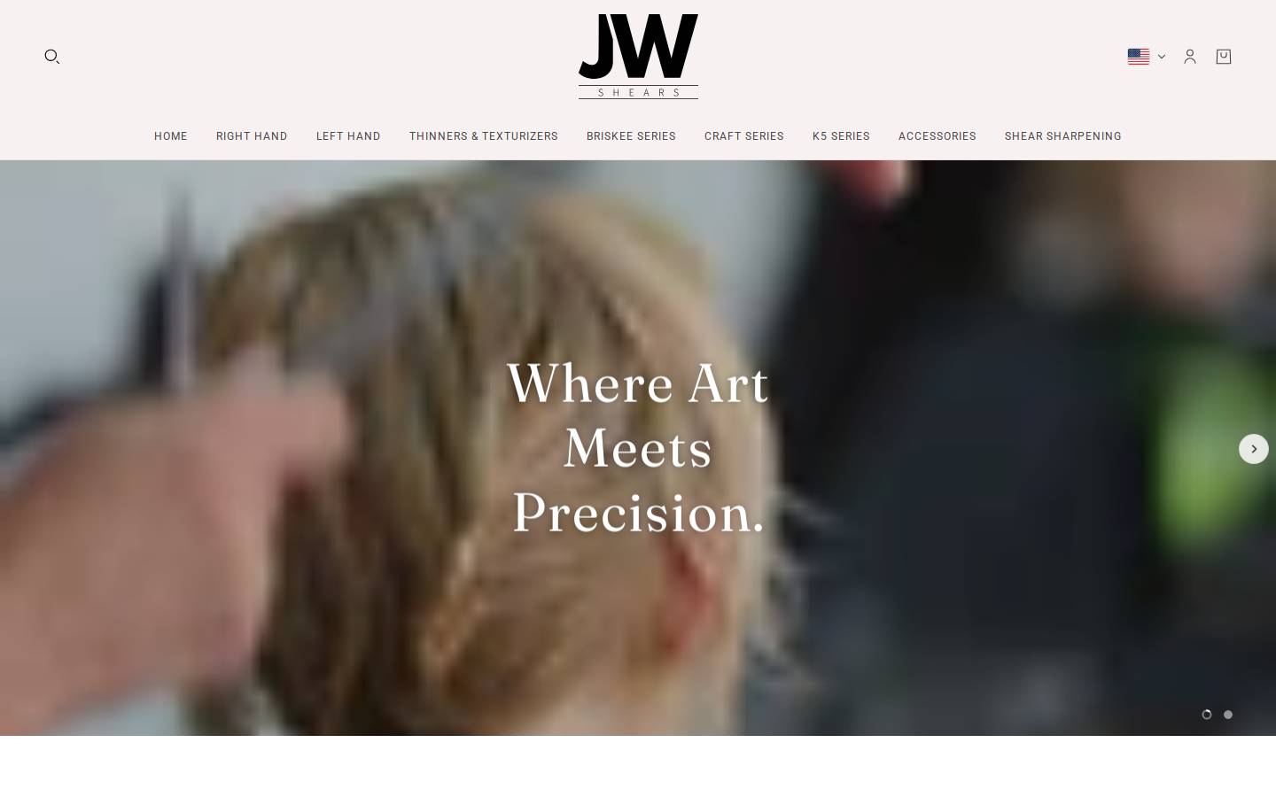 jwshears.com homepage screenshot