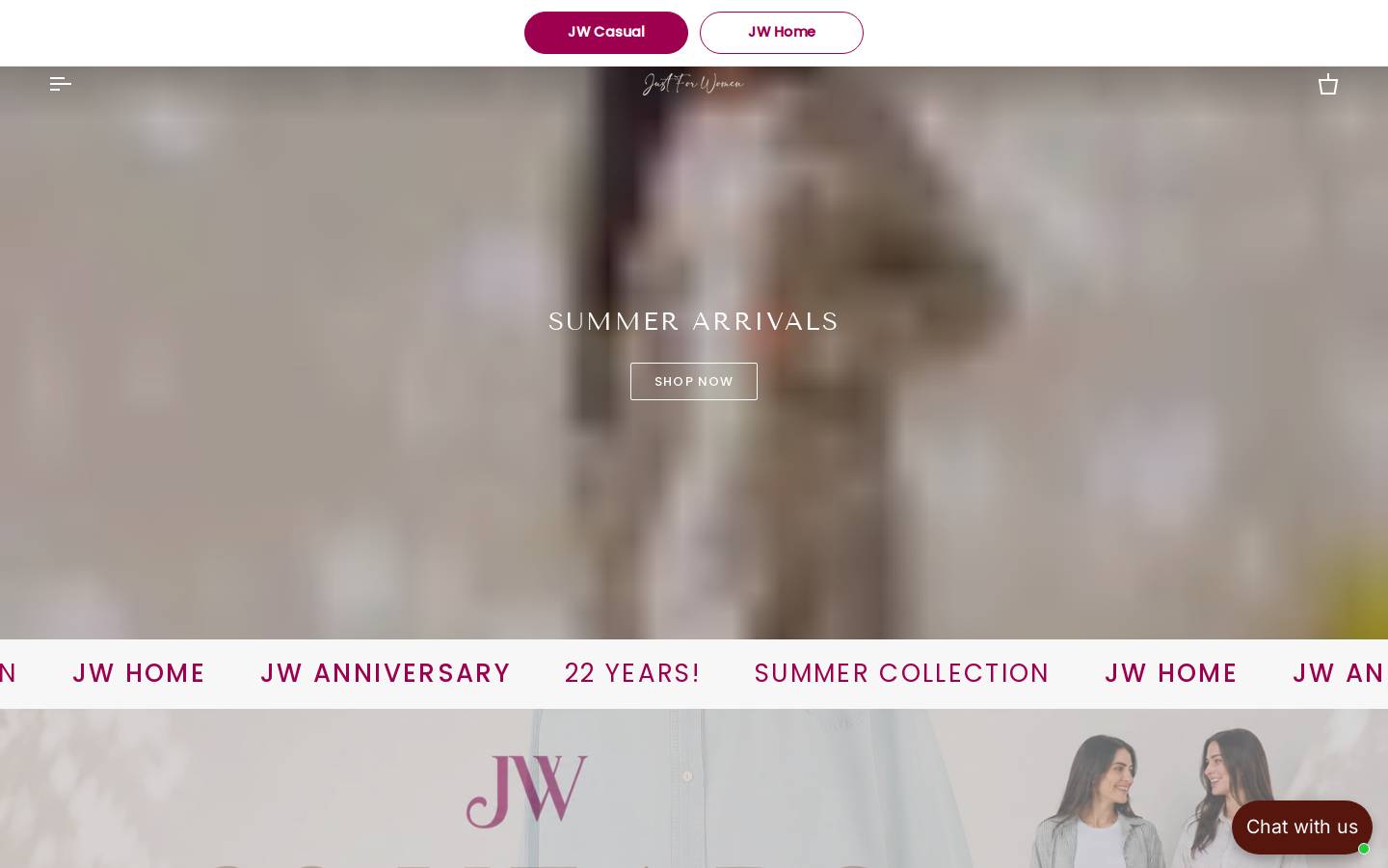 jwshops.com homepage screenshot
