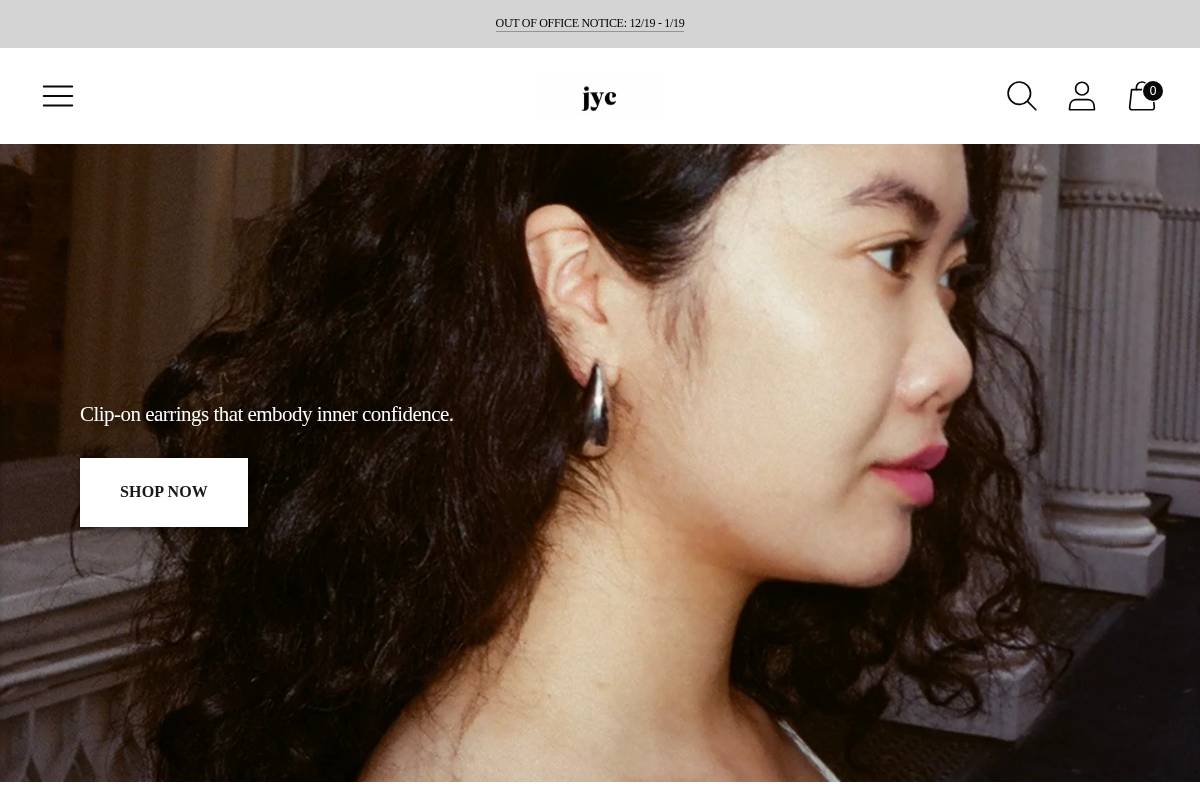 jycjewelry.com homepage screenshot