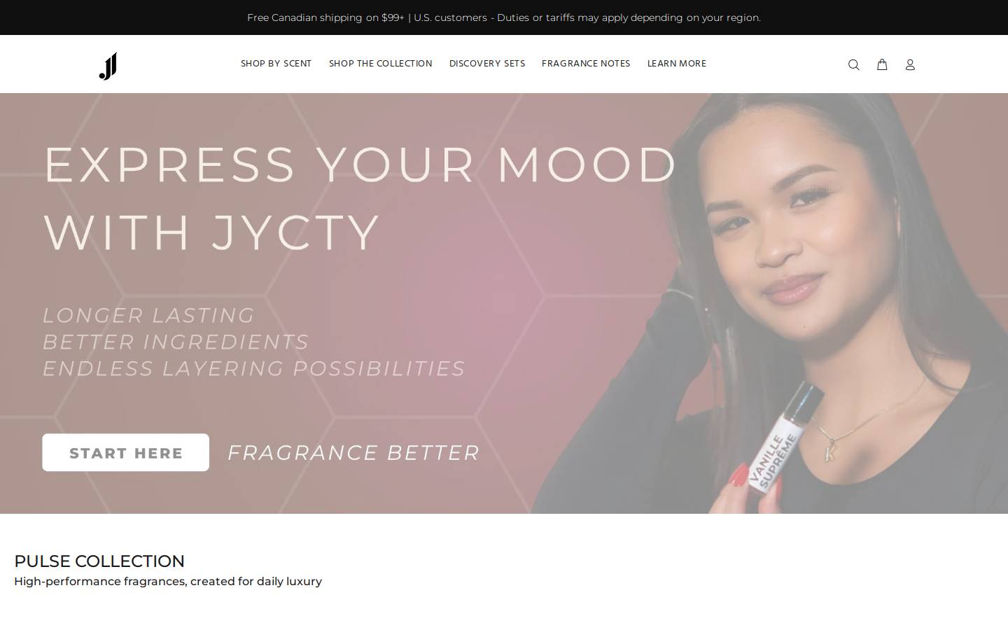jyctyperfume.com homepage screenshot
