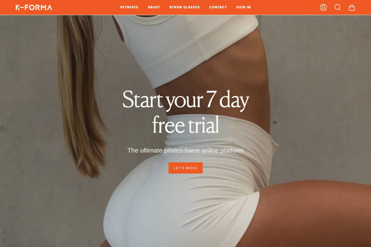 k-forma.com homepage screenshot