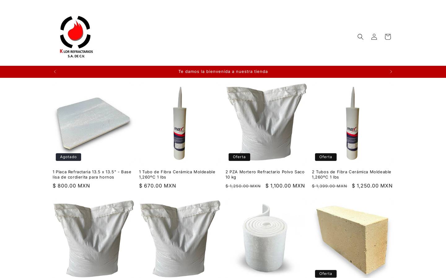 k-lor.mx homepage screenshot