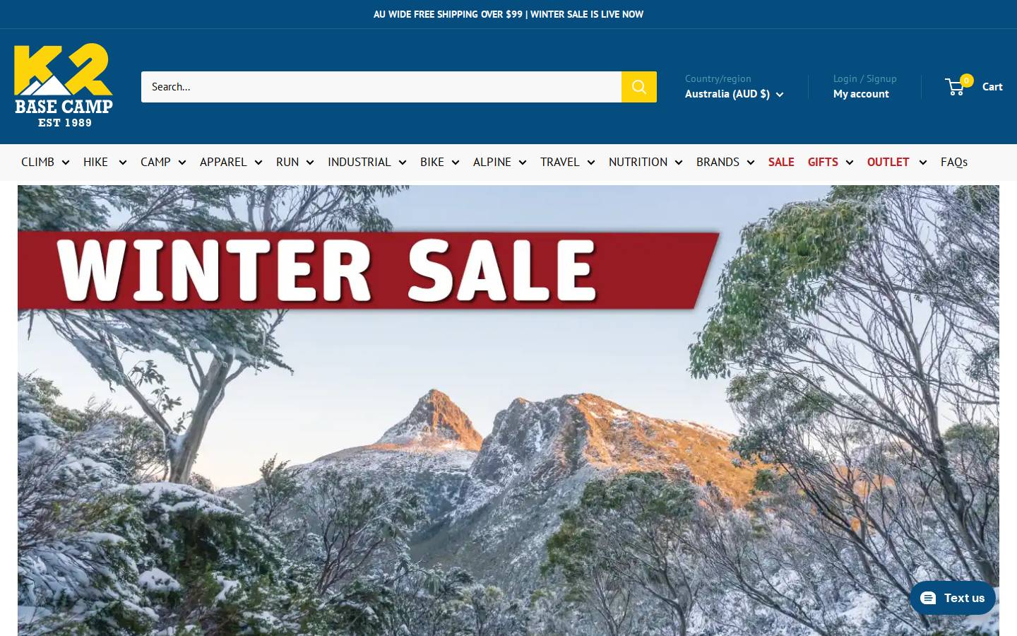 K2 Base Camp homepage screenshot