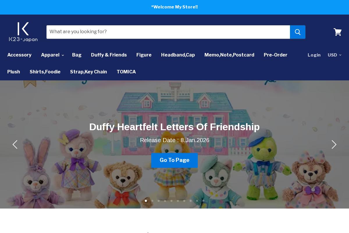 k23japan -Tokyo Disney Shopper- homepage screenshot