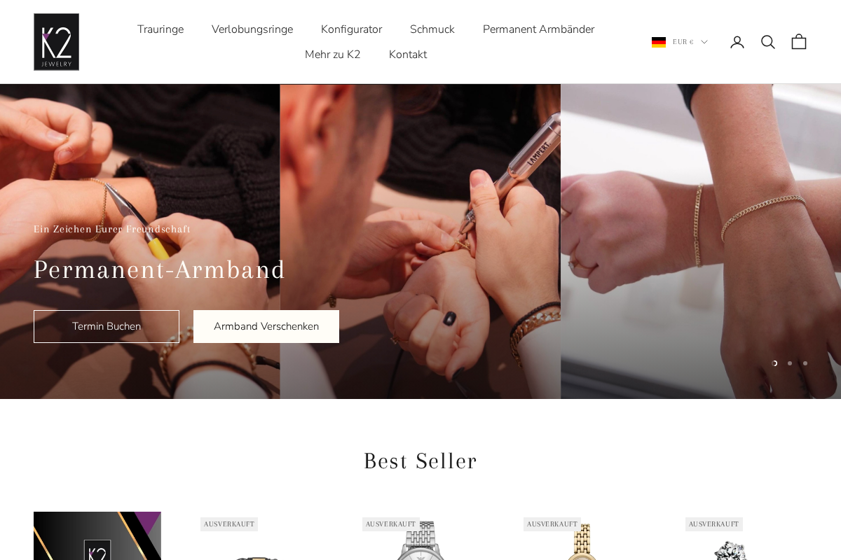 K2.Schmuck homepage screenshot