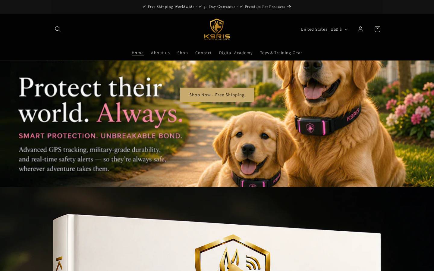 k9ris.com homepage screenshot