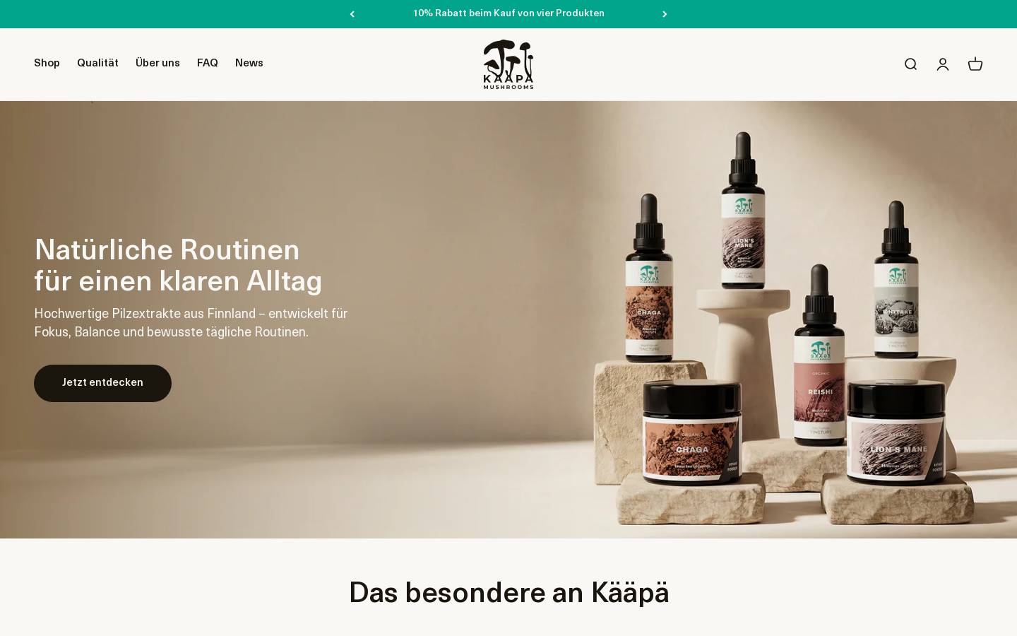 kaapa.online homepage screenshot