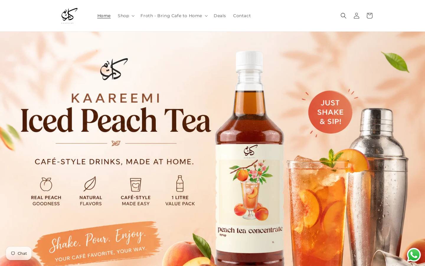 kaareemi.com homepage screenshot