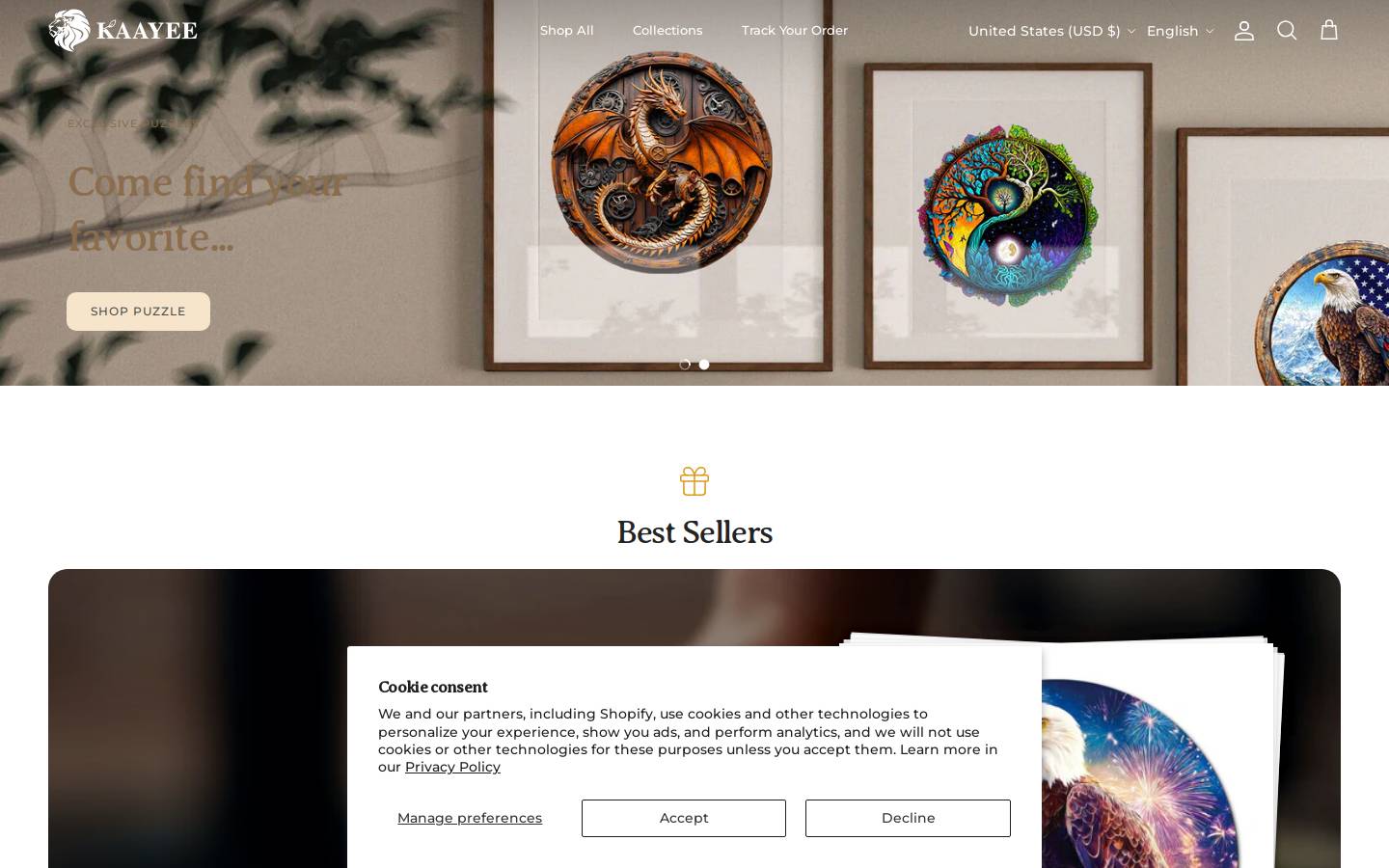 Kaayee homepage screenshot
