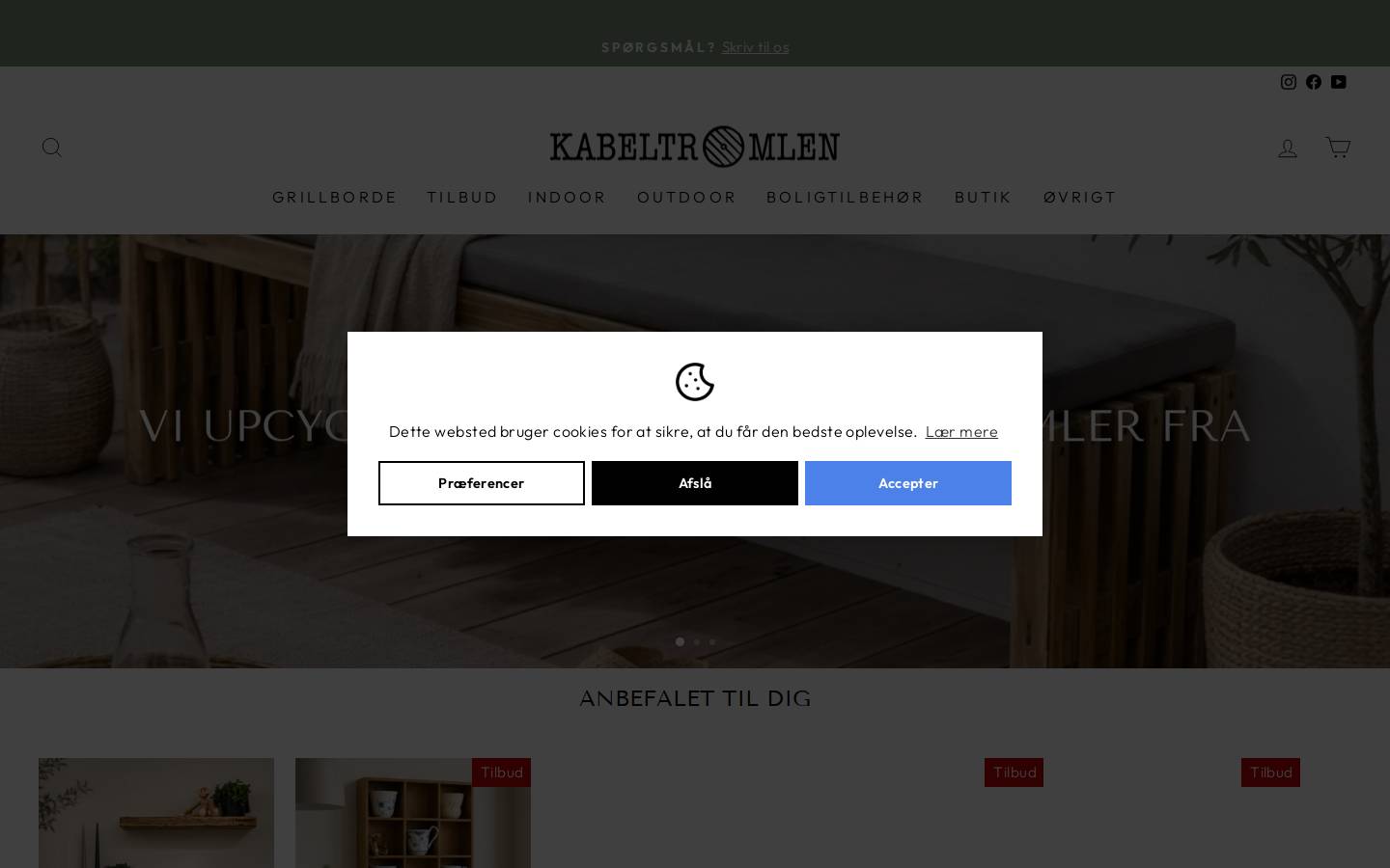 Kabeltromlen ApS homepage screenshot