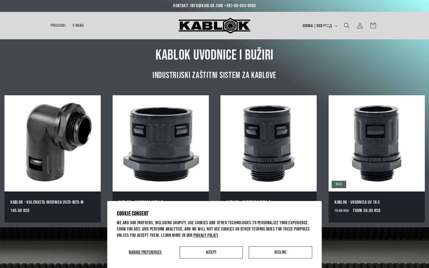 kablok.com homepage screenshot