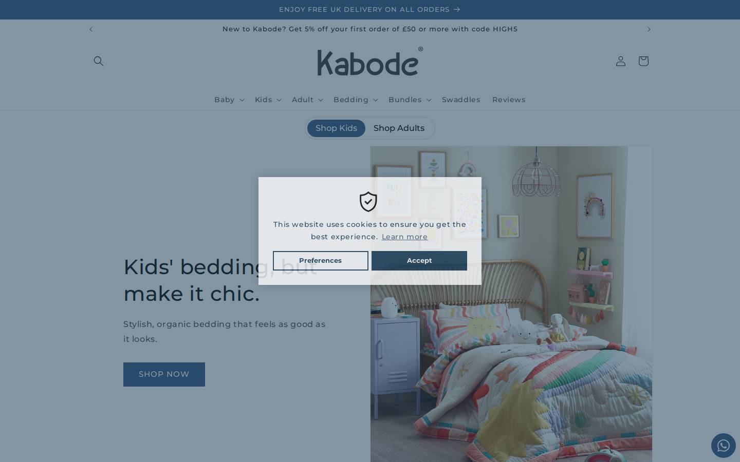 Kabode homepage screenshot