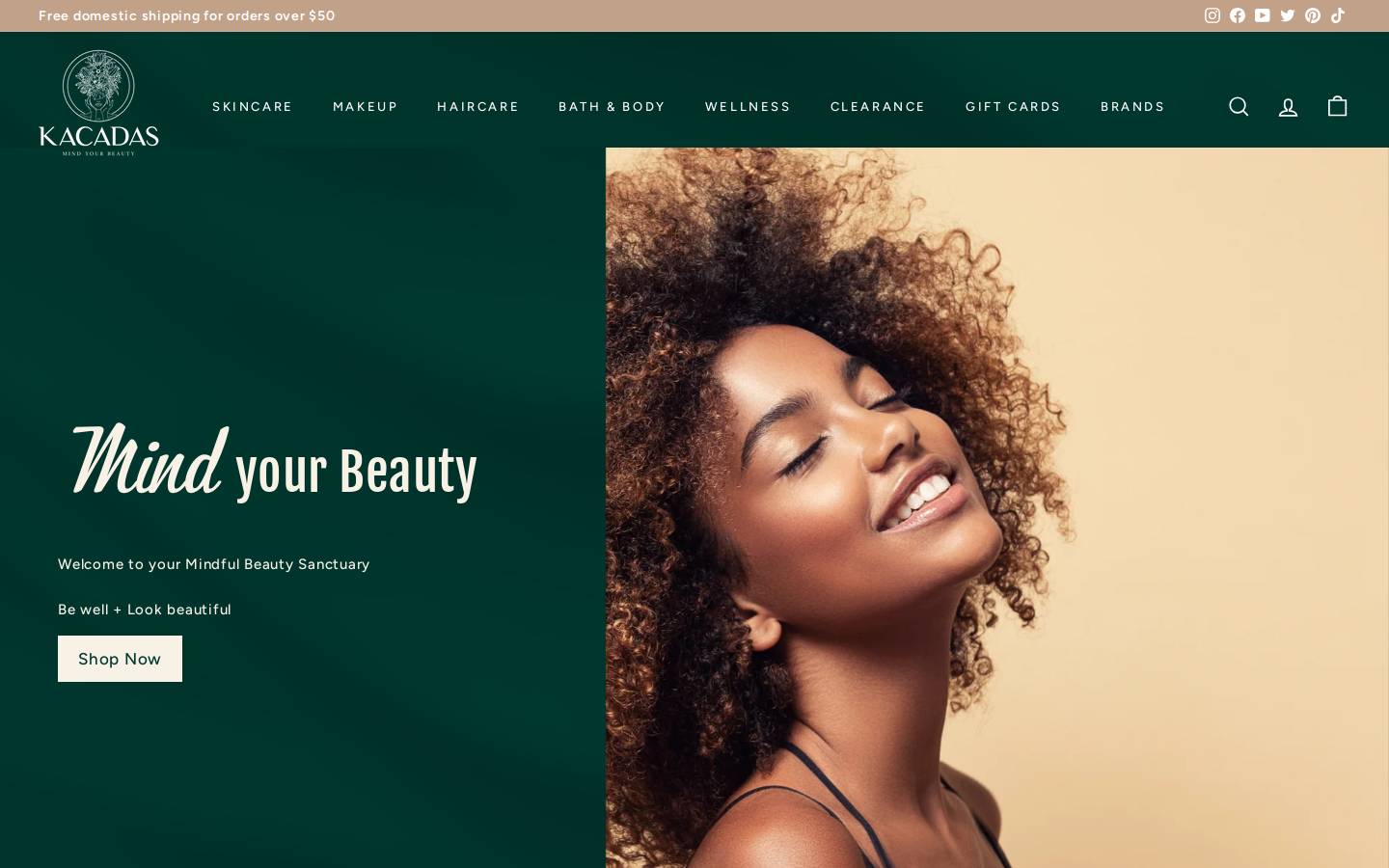 kacadas.com homepage screenshot
