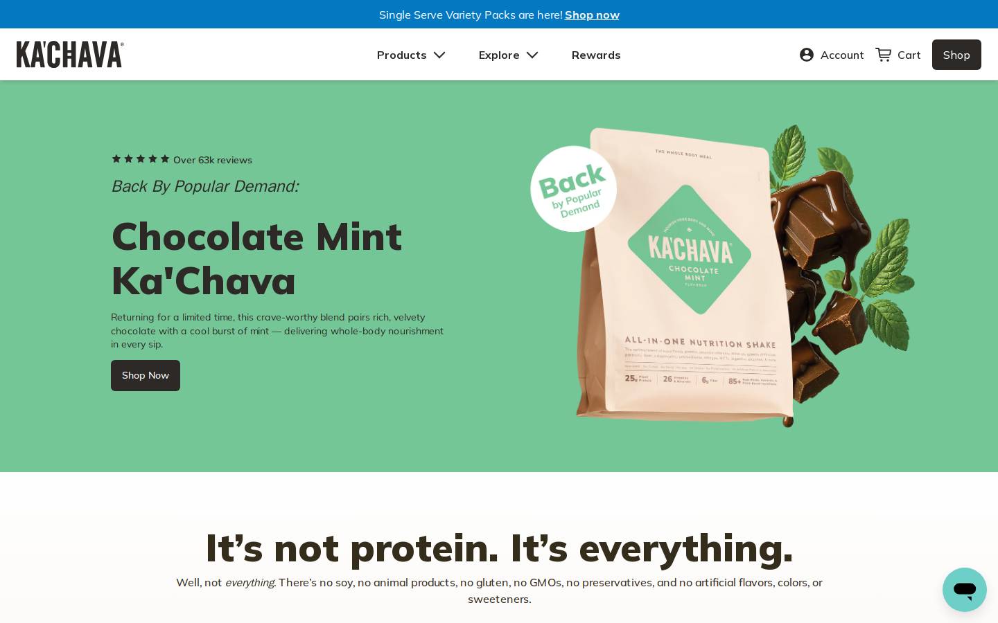 Ka'Chava homepage screenshot