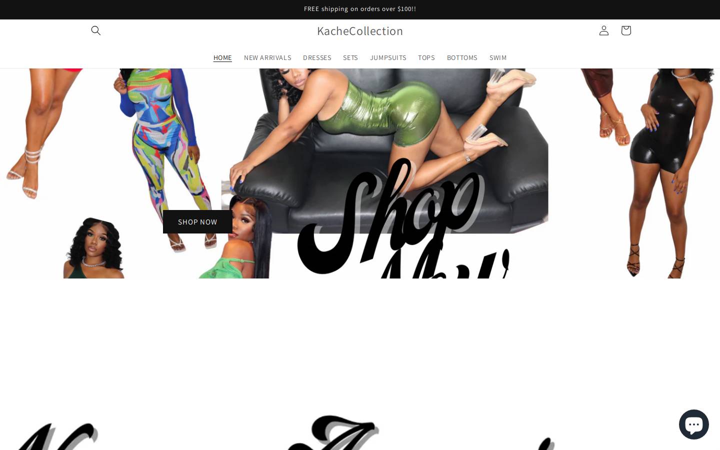 kachecollection.com homepage screenshot