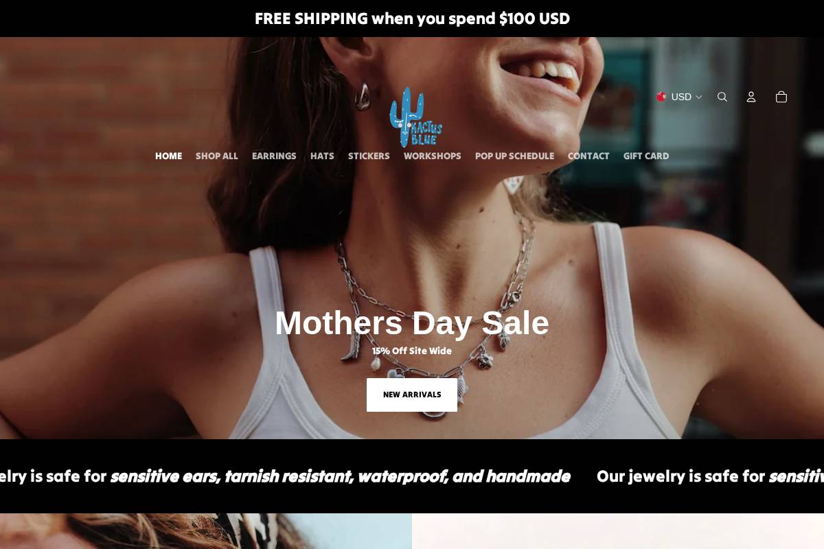 kactusblue.com homepage screenshot