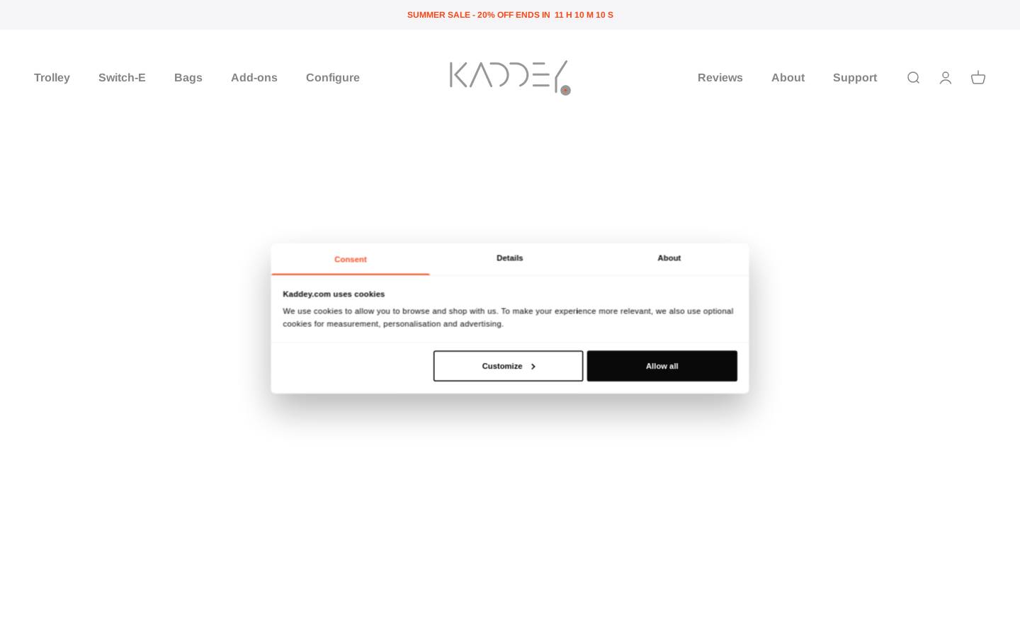 Kaddey homepage screenshot