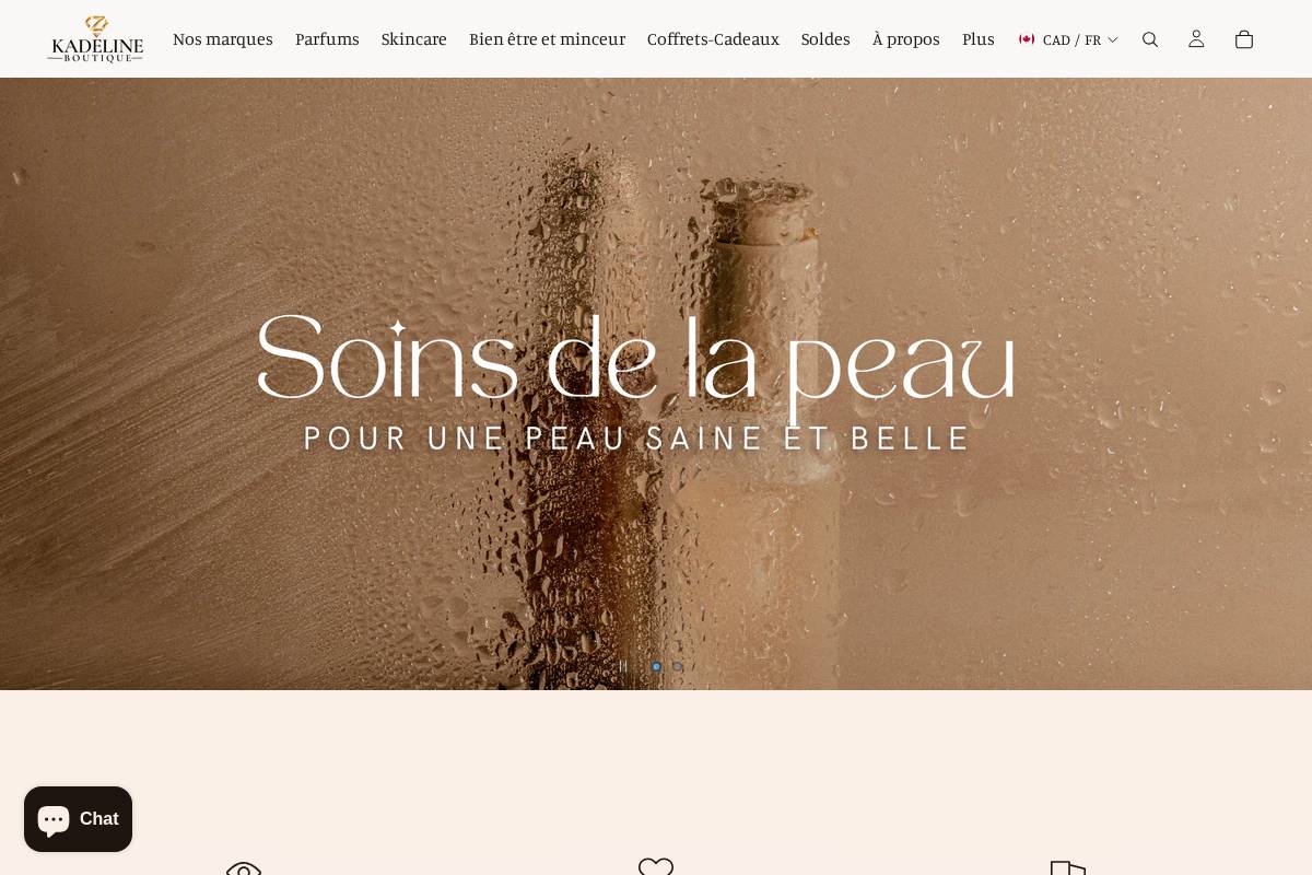 kadelineboutique.com homepage screenshot