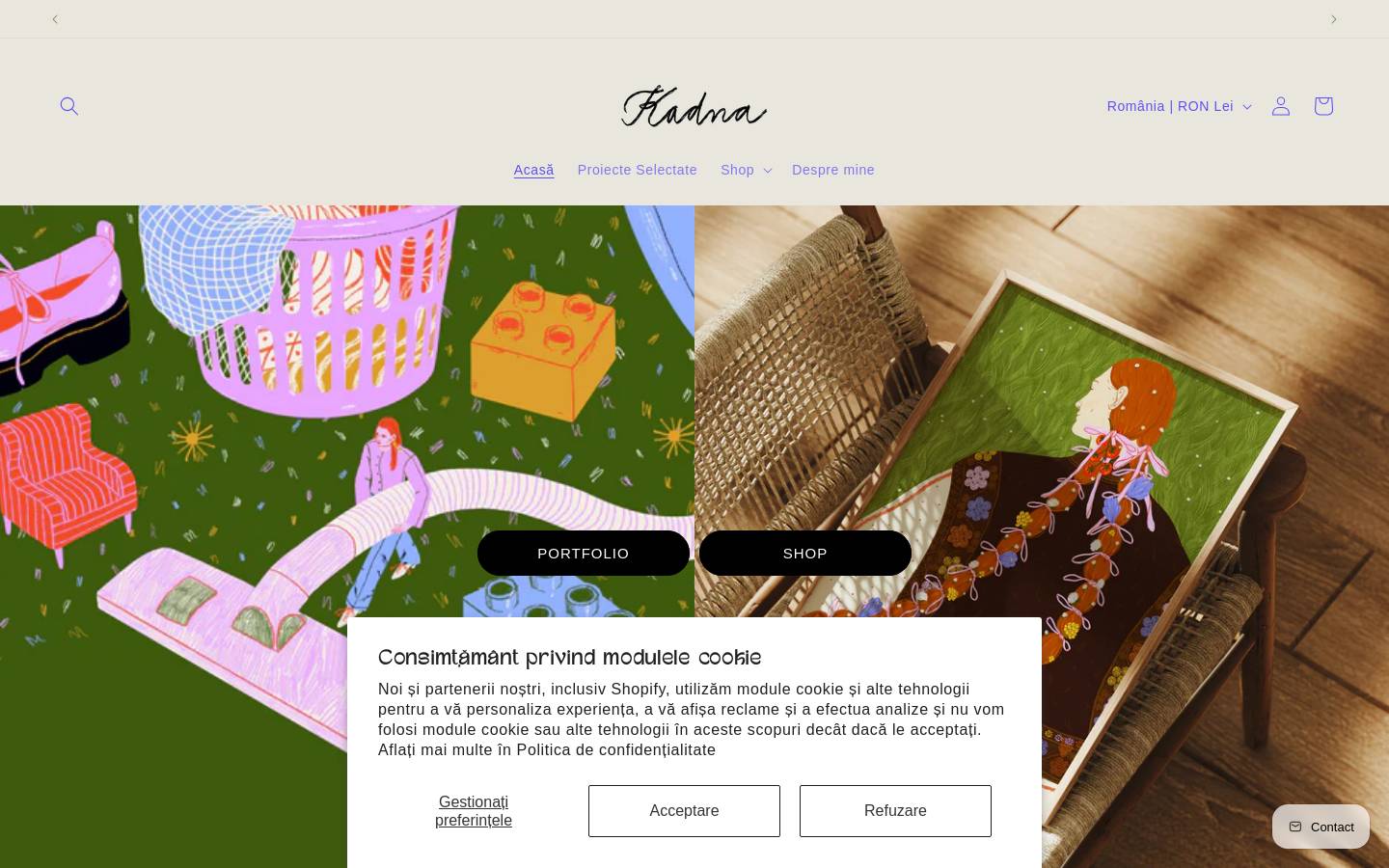 kadna.co homepage screenshot