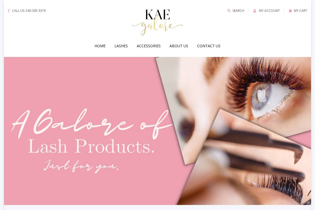 kaegalore.com homepage screenshot