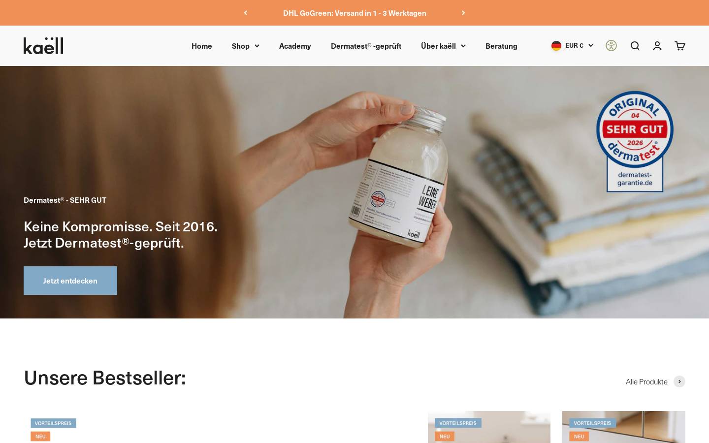 kaell.de homepage screenshot