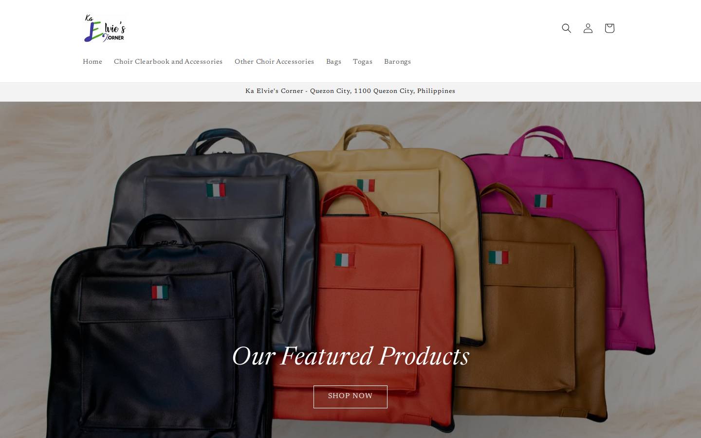 kaelvie.store homepage screenshot